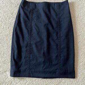 Elegant Dark Navy Pencil Skirt